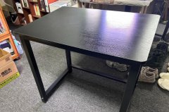 闲置木桌，80x60x75cm，面板15mm厚，黑色桌面搭配